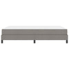 Box spring seng med madras Gråbrun 140 x 200 cm Stof