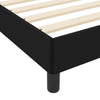 Box spring seng med madras Sort 160 x 200 cm Stof