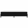 Box spring seng med madras Sort 160 x 200 cm Stof