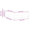 Box spring seng med madras Sort 160 x 200 cm Stof