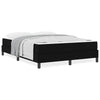 Box spring seng med madras Sort 160 x 200 cm Stof