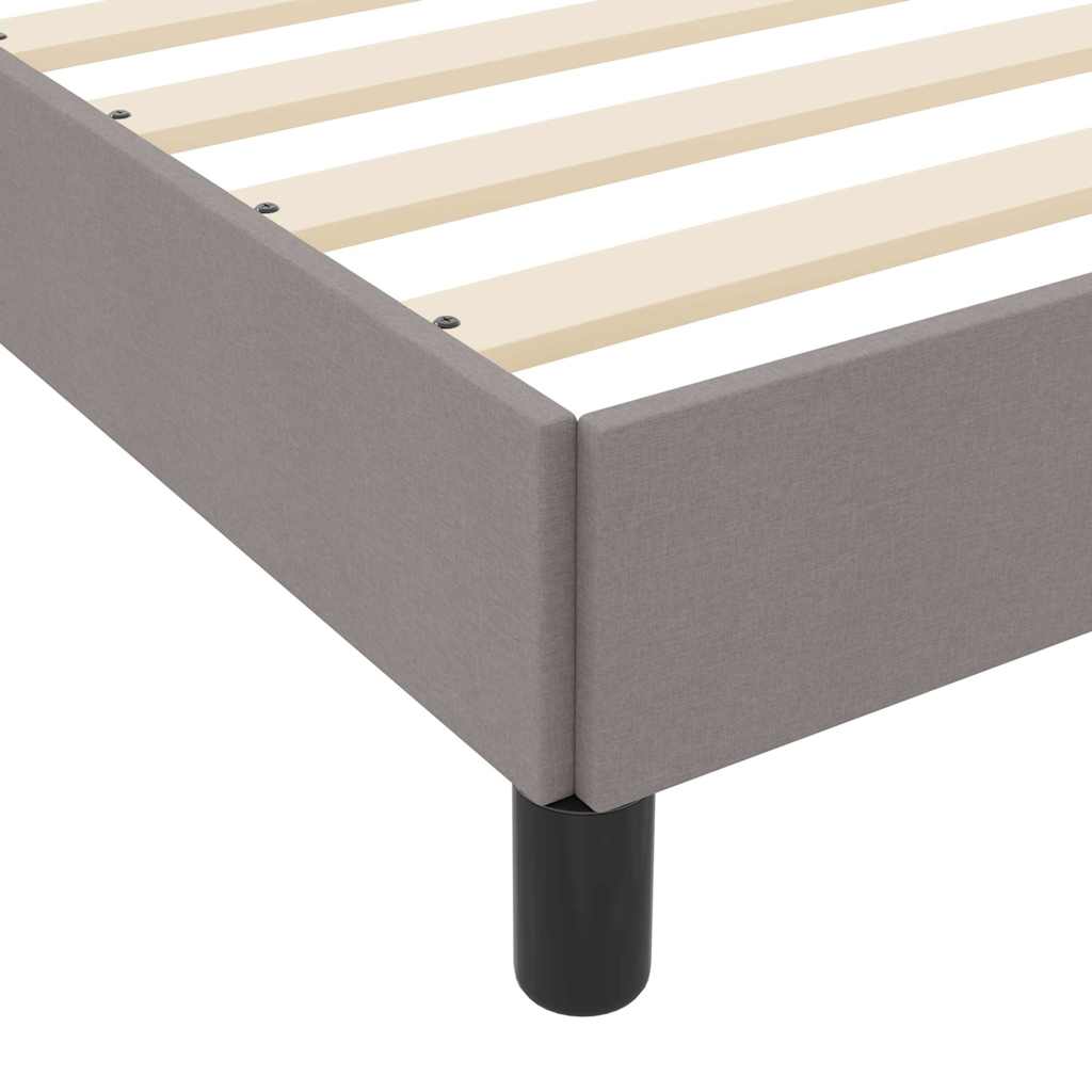 Box spring seng med madras Gråbrun 180 x 200 cm Stof