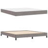 Box spring seng med madras Gråbrun 180 x 200 cm Stof