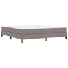 Box spring seng med madras Gråbrun 180 x 200 cm Stof