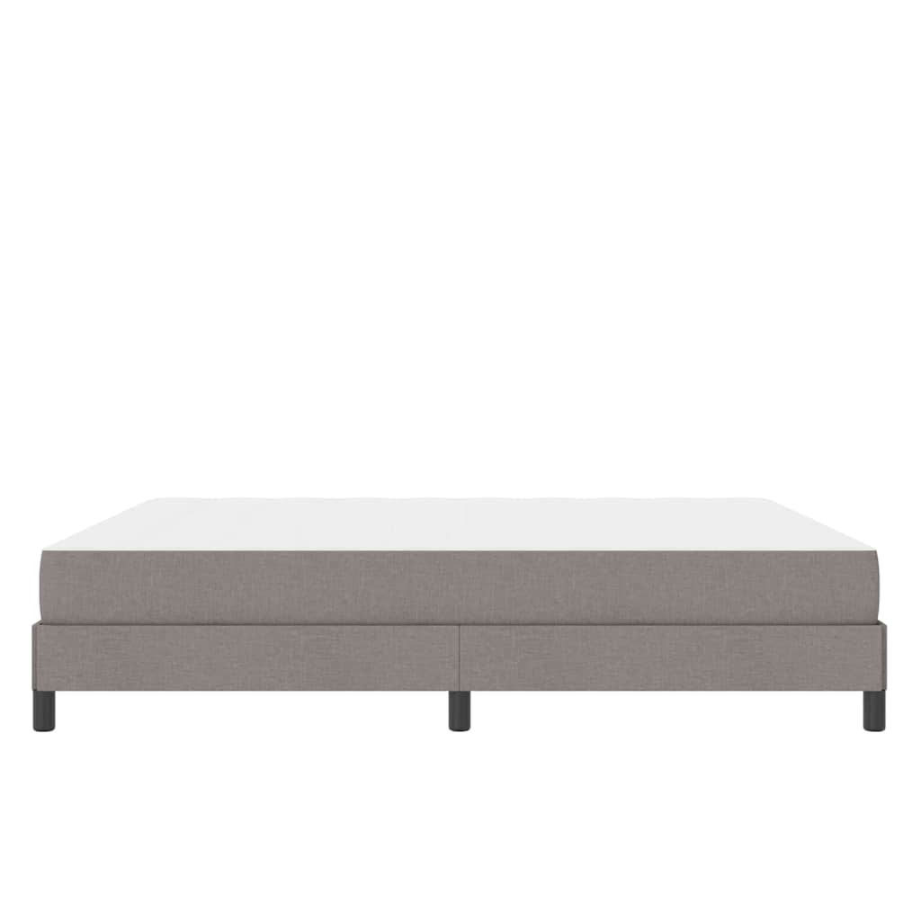 Box spring seng med madras Gråbrun 180 x 200 cm Stof