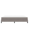 Box spring seng med madras Gråbrun 180 x 200 cm Stof
