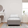 Box spring seng Taupe og Brun 80 x 200 cm