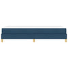 Box spring seng Blå og Brun 90 x 190 cm Stof og konstrueret træ