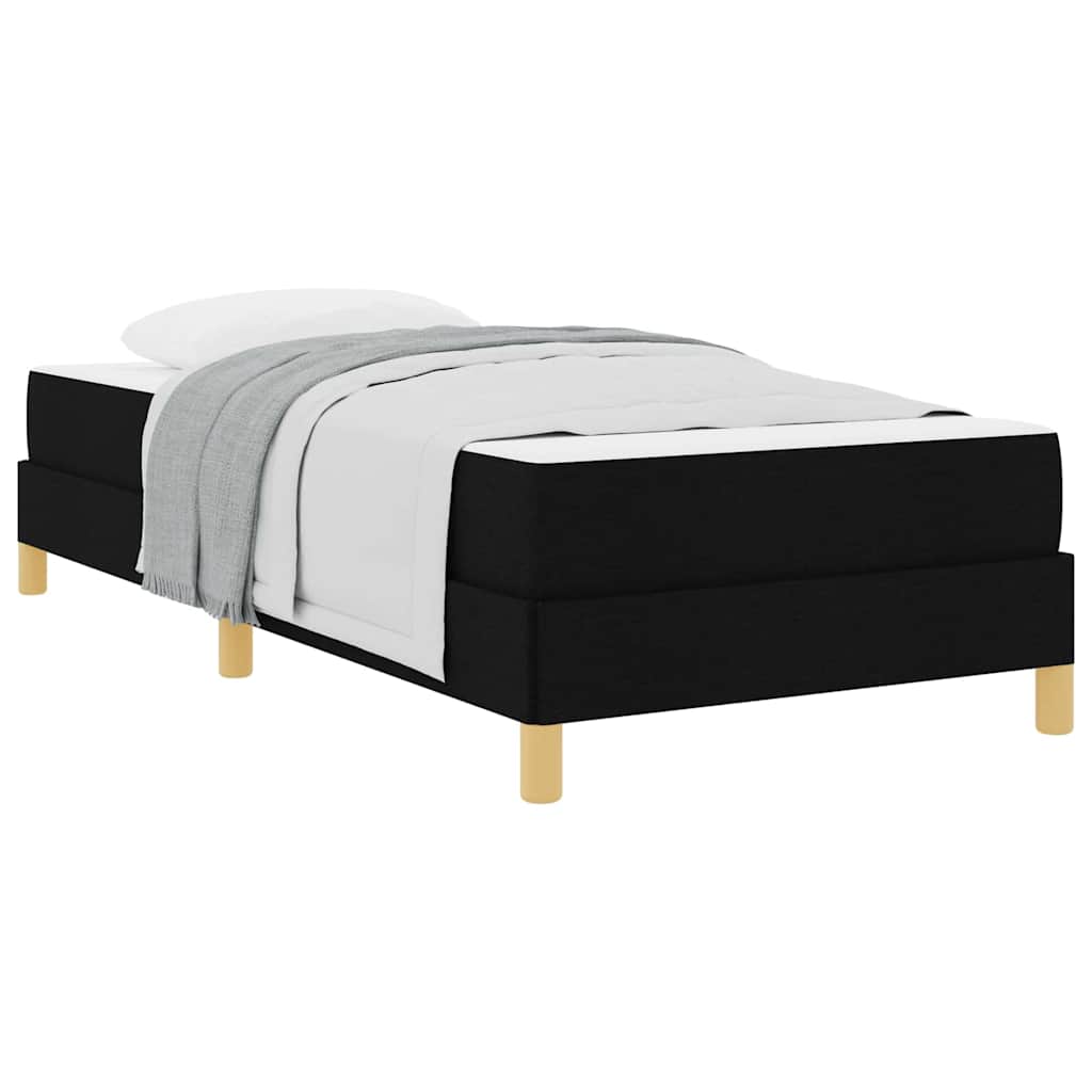 Box spring seng Sort og Brunt 90 x 200 cm