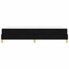 Box spring seng Sort og Brunt 90 x 200 cm