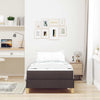 Box spring seng Brun 90 x 200 cm Stof og konstrueret træ
