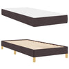 Box spring seng Brun 90 x 200 cm Stof og konstrueret træ
