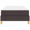 Box spring seng Brun 90 x 200 cm Stof og konstrueret træ