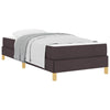 Box spring seng Brun 90 x 200 cm Stof og konstrueret træ