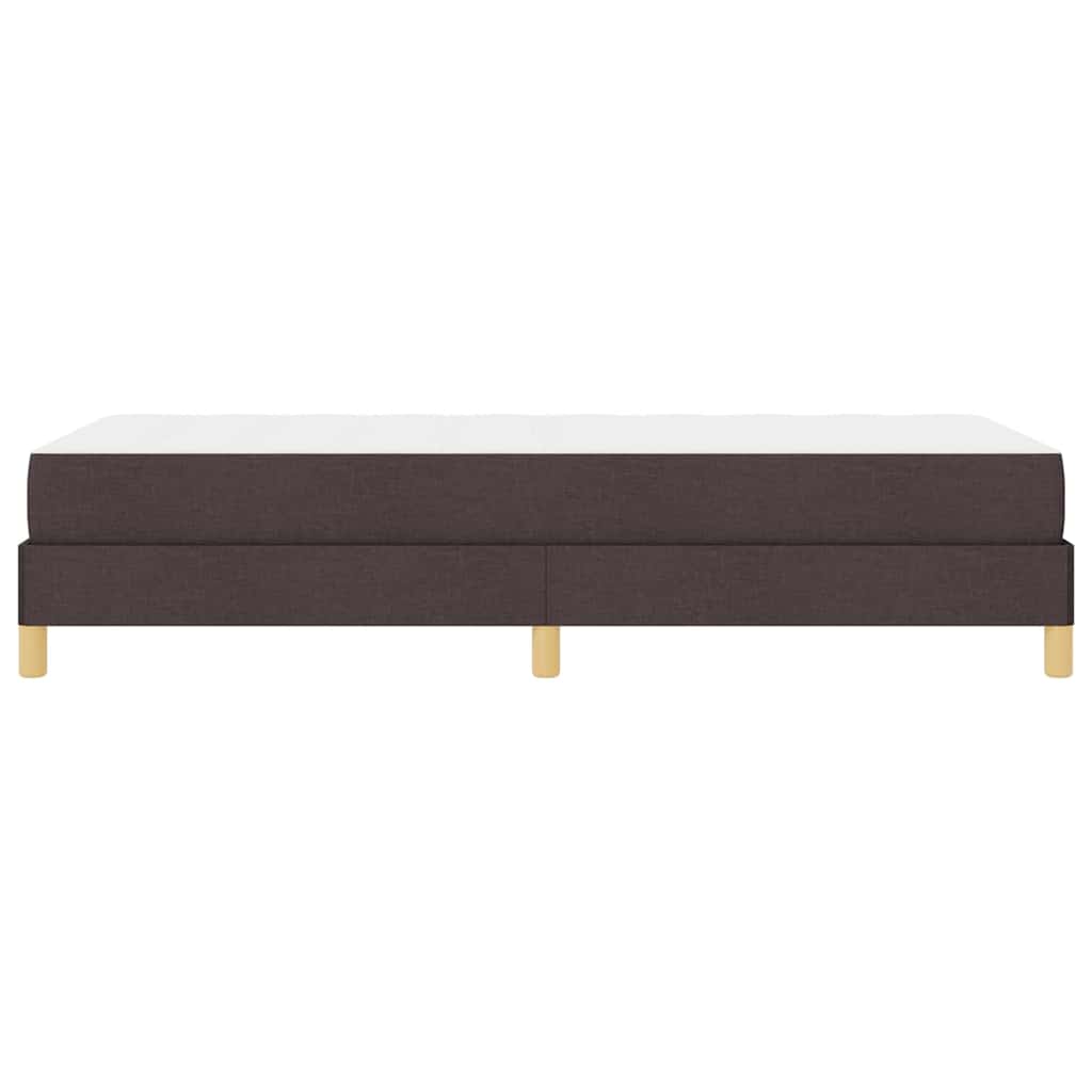 Box spring seng Brun 90 x 200 cm Stof og konstrueret træ