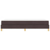 Box spring seng Brun 90 x 200 cm Stof og konstrueret træ