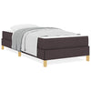 Box spring seng Brun 90 x 200 cm Stof og konstrueret træ