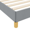 Box spring seng Lysegrå og Brun 120 x 190 cm