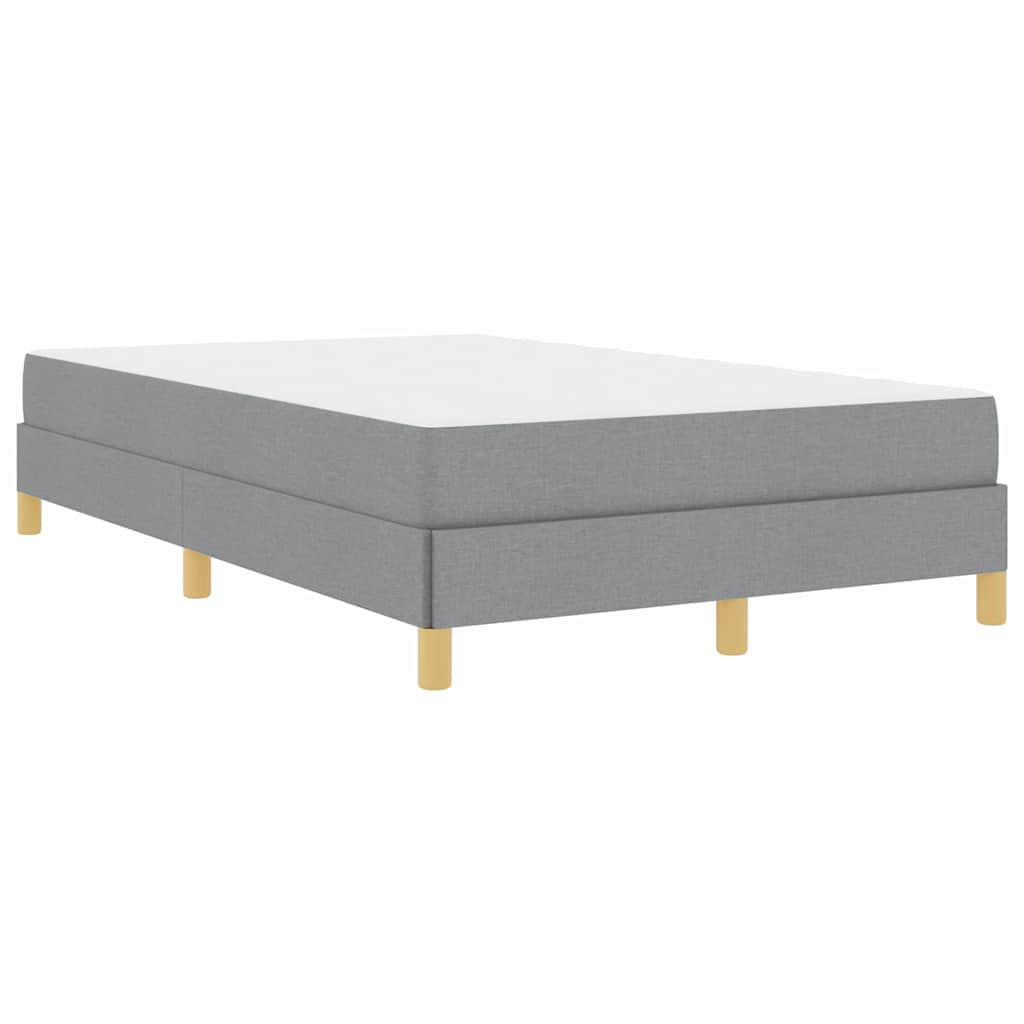 Box spring seng Lysegrå og Brun 120 x 190 cm
