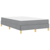 Box spring seng Lysegrå og Brun 120 x 190 cm