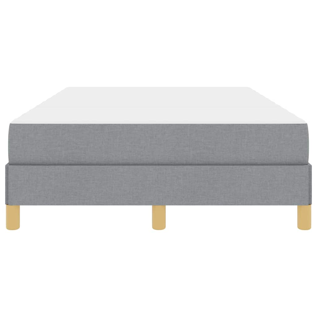 Box spring seng Lysegrå og Brun 120 x 190 cm