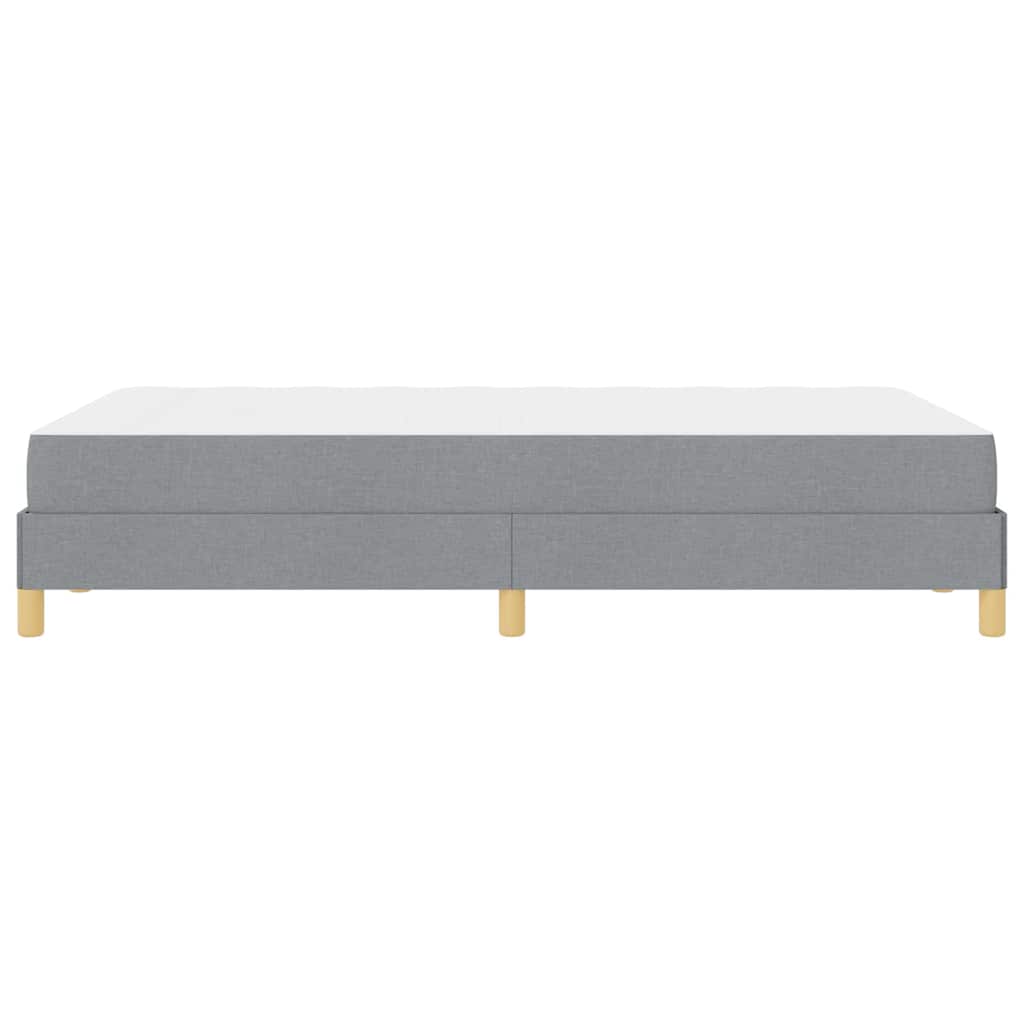 Box spring seng Lysegrå og Brun 120 x 190 cm