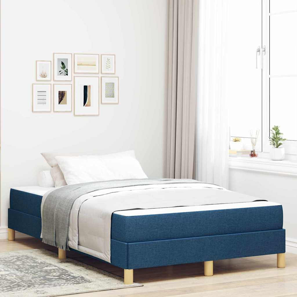 Box spring seng Blå og Brun 120 x 190 cm