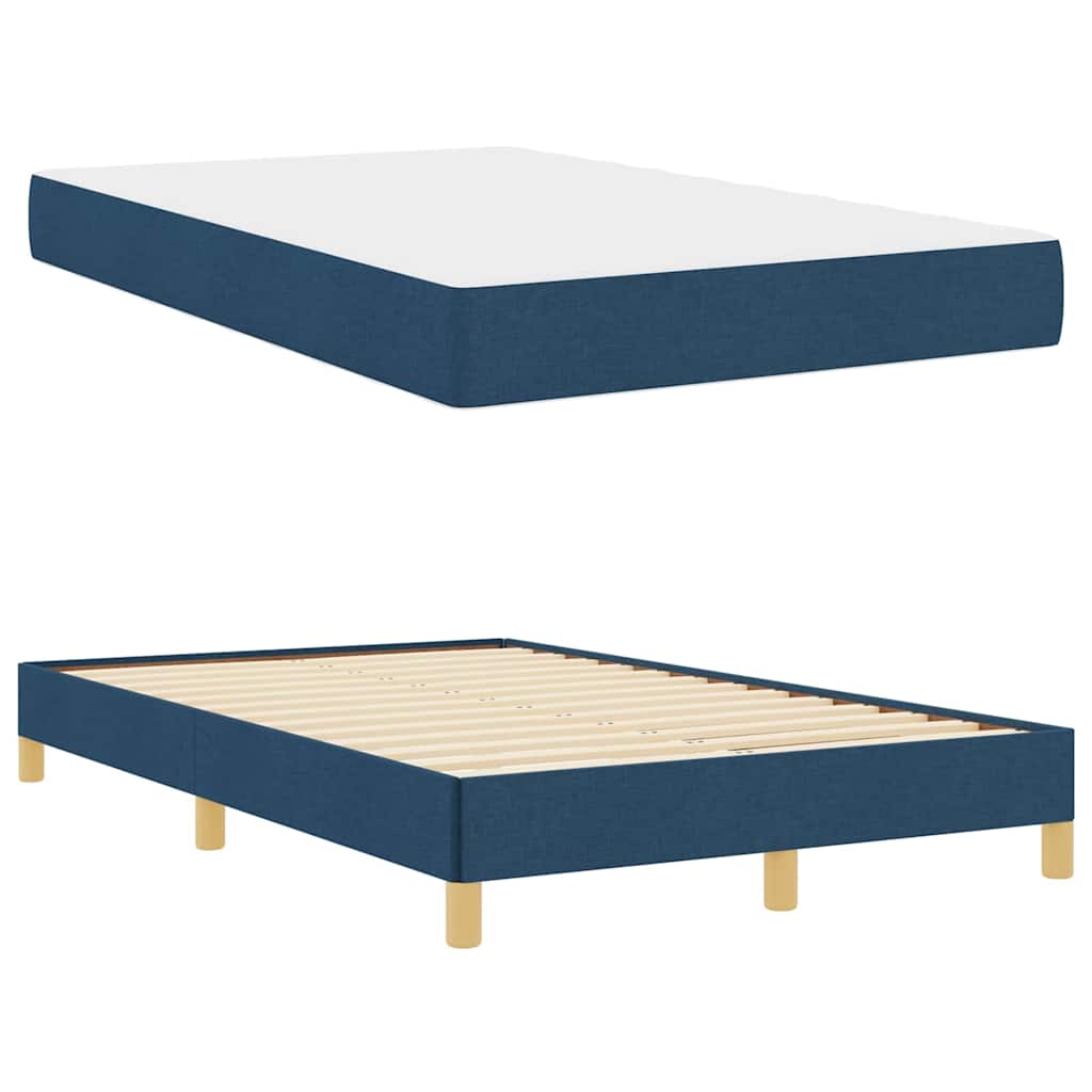 Box spring seng Blå og Brun 120 x 190 cm