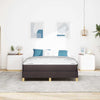 Box spring seng Brun 140 x 200 cm Stof og konstrueret træ