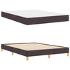 Box spring seng Brun 140 x 200 cm Stof og konstrueret træ