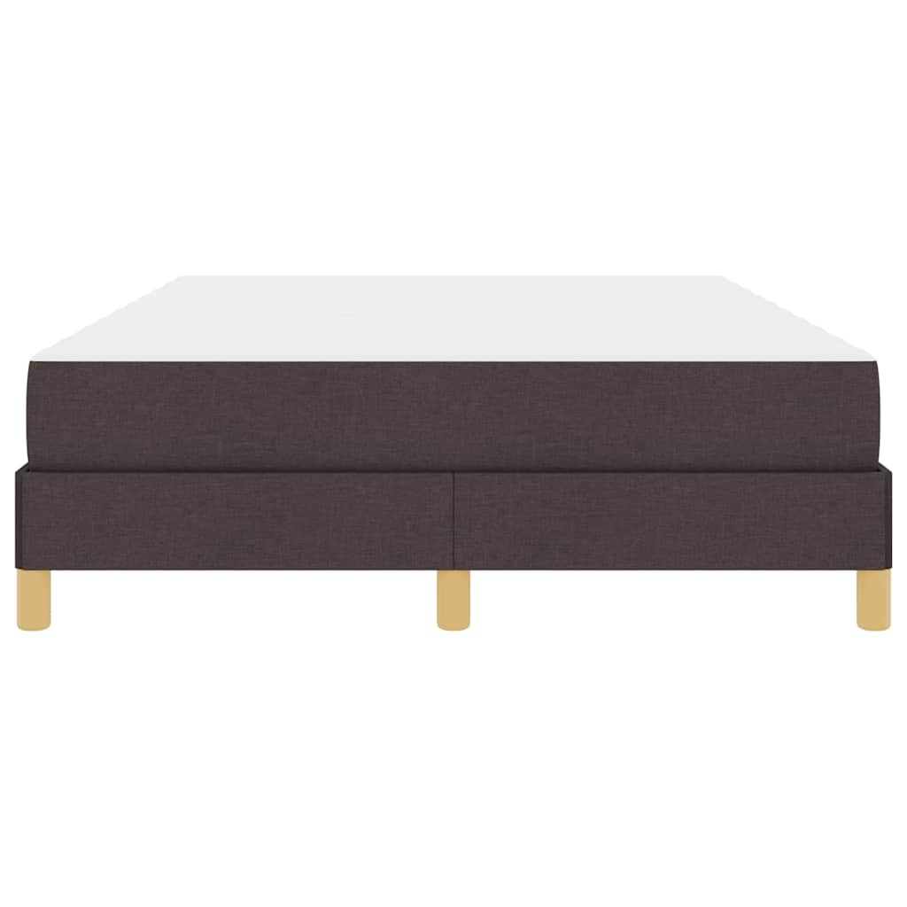 Box spring seng Brun 140 x 200 cm Stof og konstrueret træ