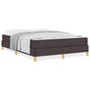Box spring seng Brun 140 x 200 cm Stof og konstrueret træ