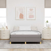 Box spring seng Taupe og Brun 140 x 200 cm