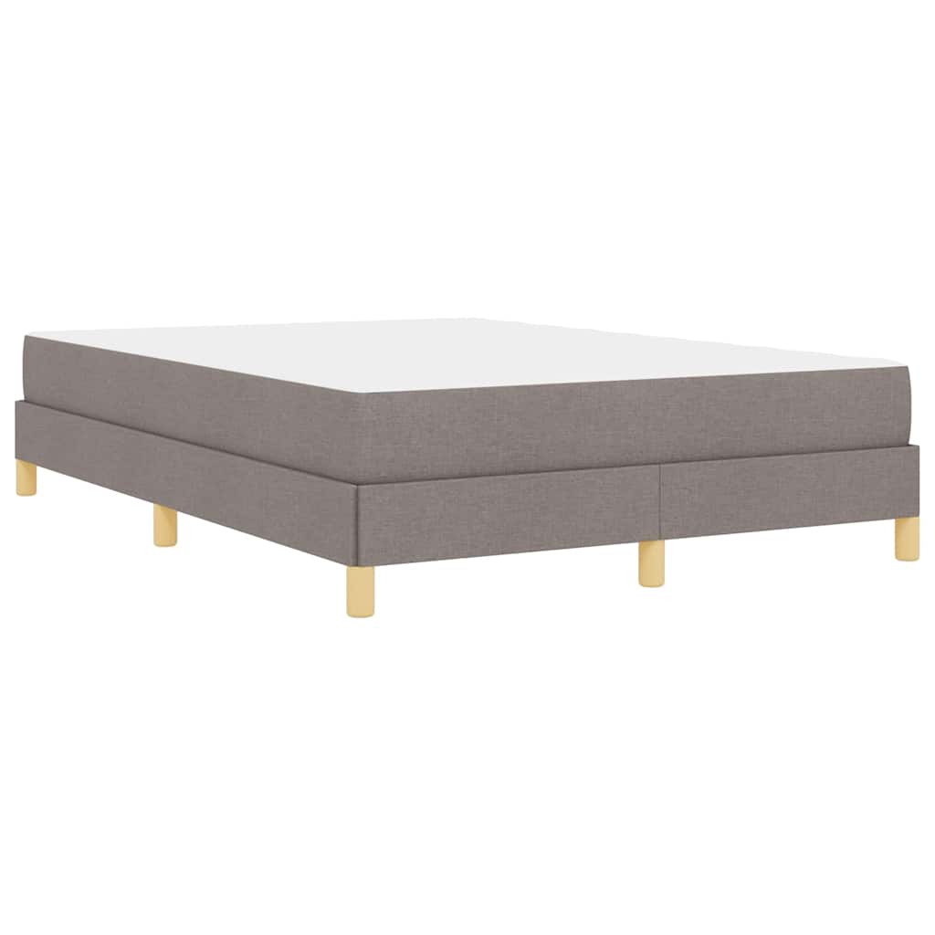 Box spring seng Taupe og Brun 140 x 200 cm