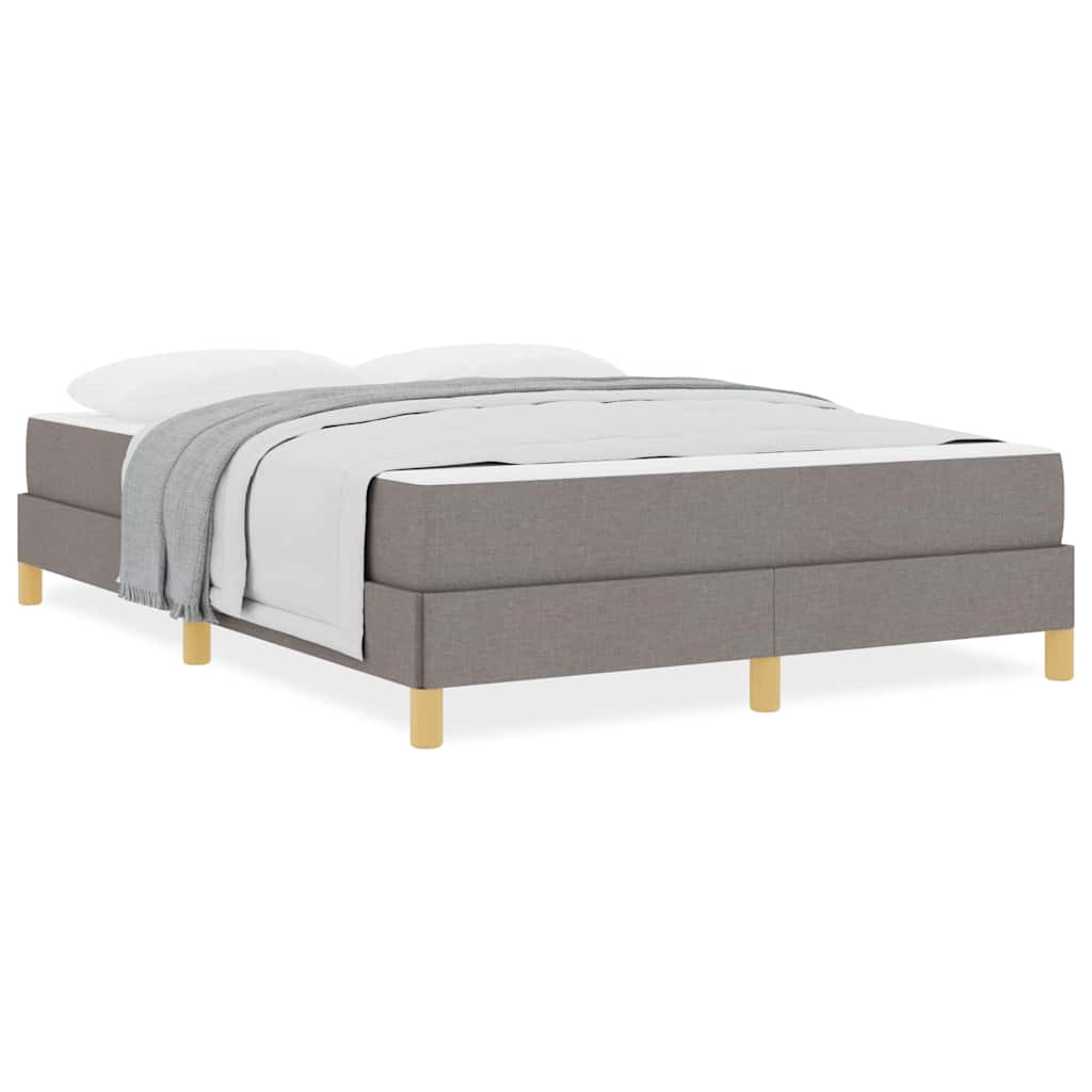 Box spring seng Taupe og Brun 140 x 200 cm