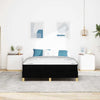 Box spring seng Sort og Brunt 160 x 200 cm