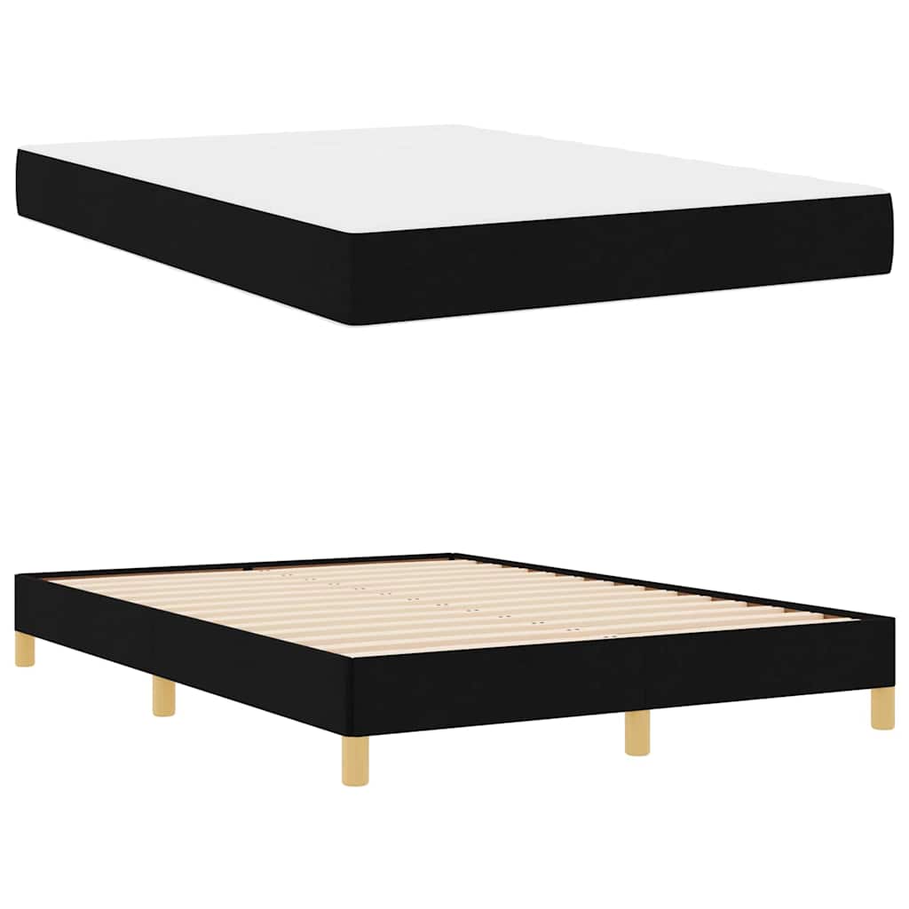 Box spring seng Sort og Brunt 160 x 200 cm