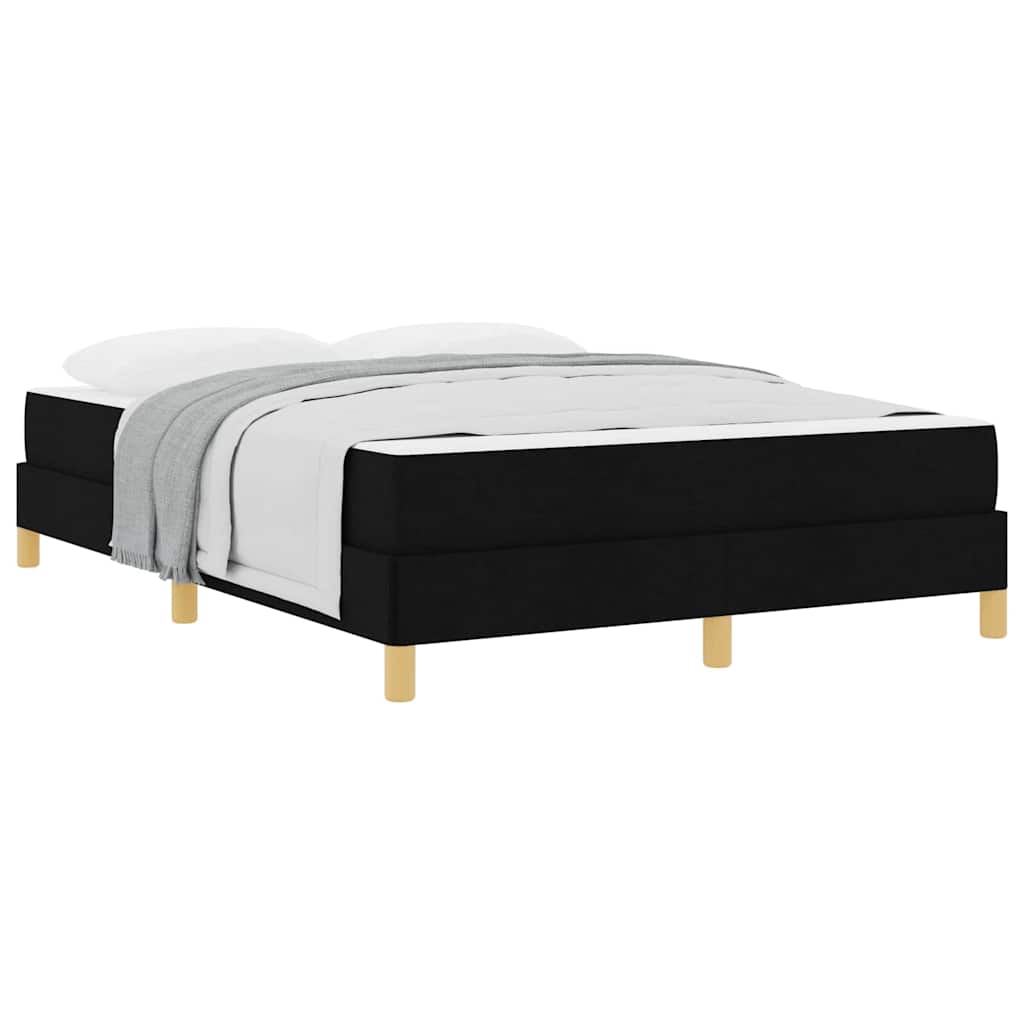 Box spring seng Sort og Brunt 160 x 200 cm