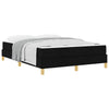 Box spring seng Sort og Brunt 160 x 200 cm