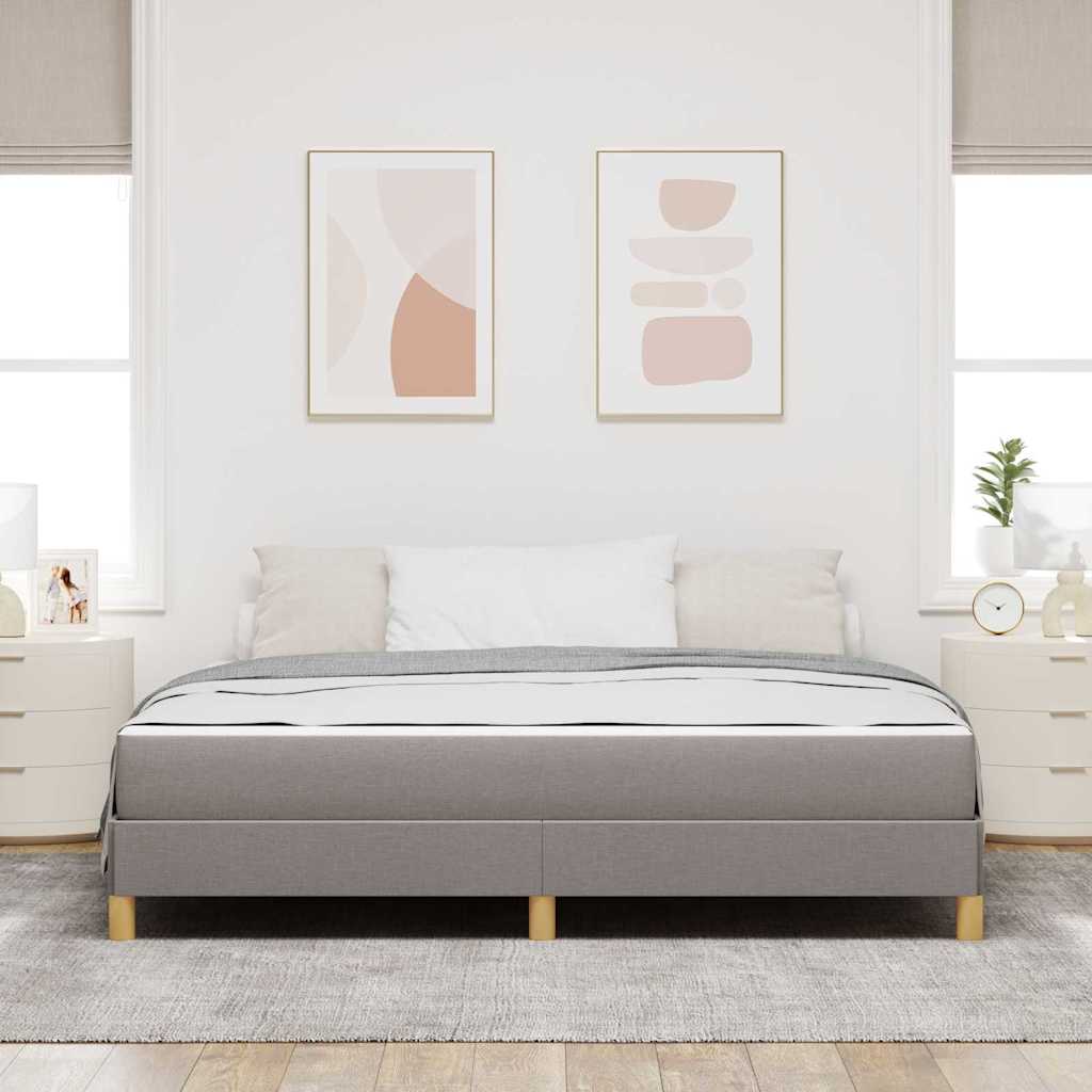 Box spring seng Taupe og Brun 180 x 200 cm