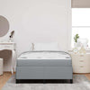 Box spring seng Lys grå og sort 120 x 190 cm