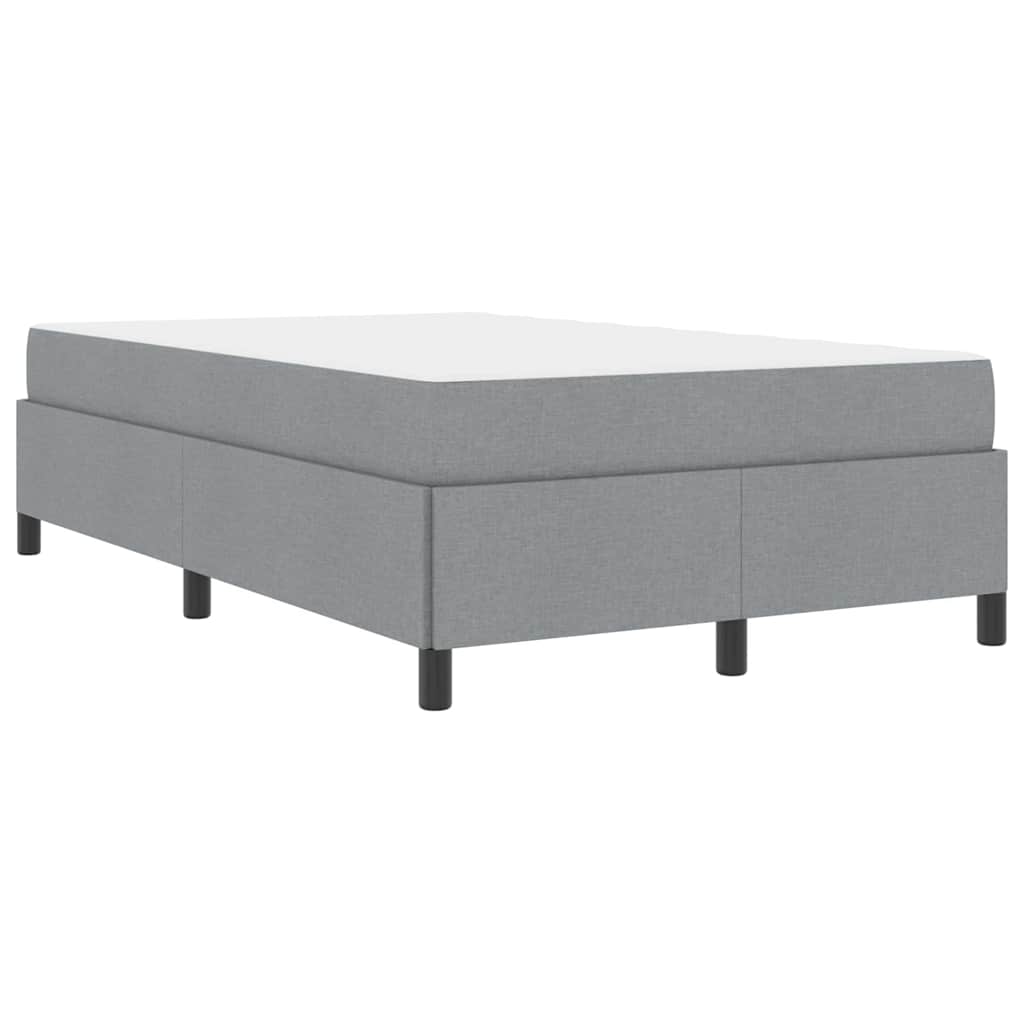 Box spring seng Lys grå og sort 120 x 190 cm