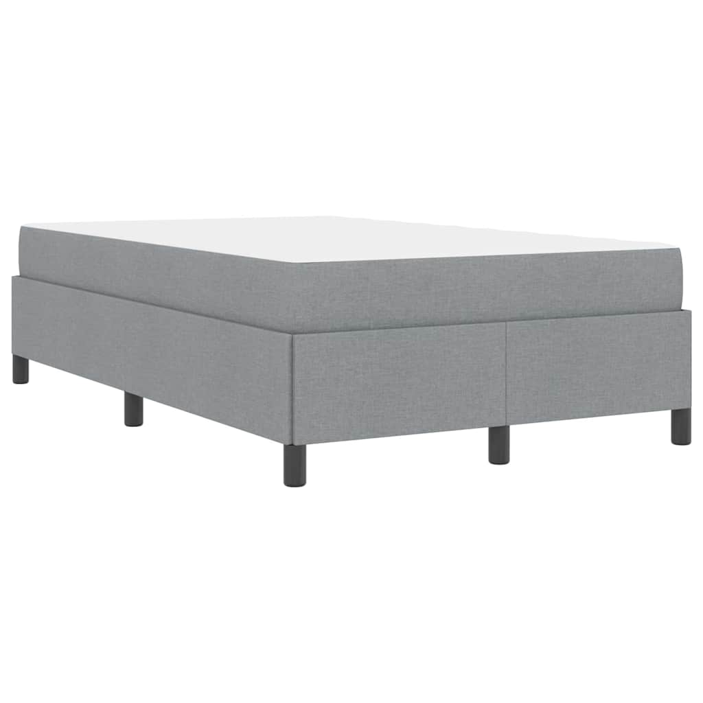 Box spring seng Lys grå og sort 120 x 190 cm