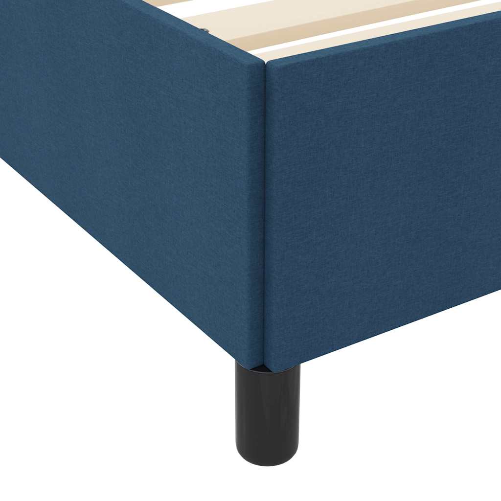 Box spring seng Blå og Sort 120 x 190 cm