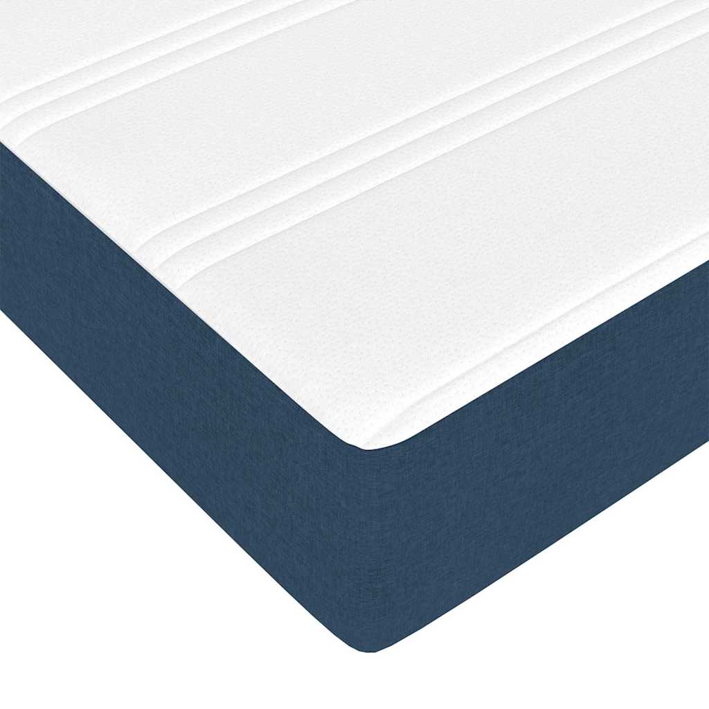 Box spring seng Blå og Sort 120 x 190 cm