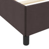 Box spring seng Brun 140 x 200 cm Stof og konstrueret træ