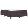 Box spring seng Brun 140 x 200 cm Stof og konstrueret træ