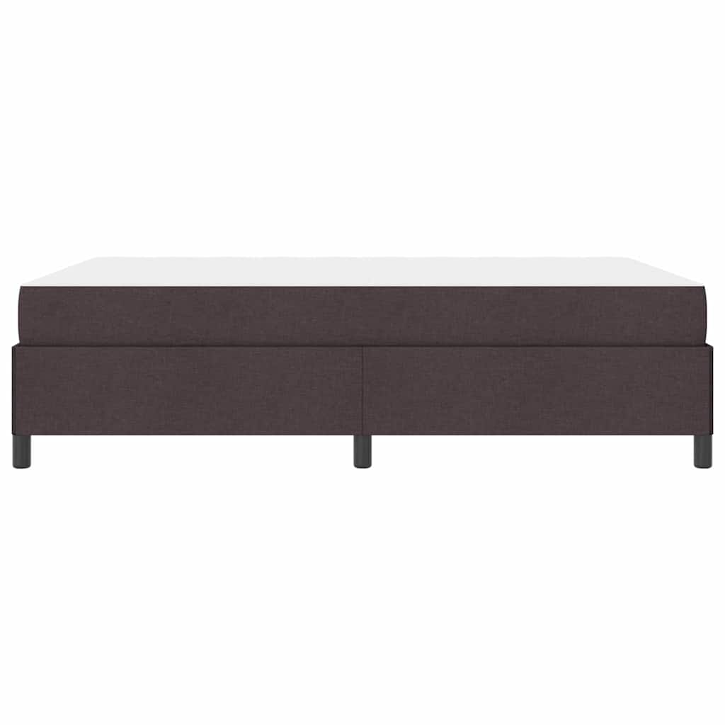 Box spring seng Brun 140 x 200 cm Stof og konstrueret træ