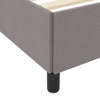 Box spring seng Gråbrun og Sort 140 x 200 cm