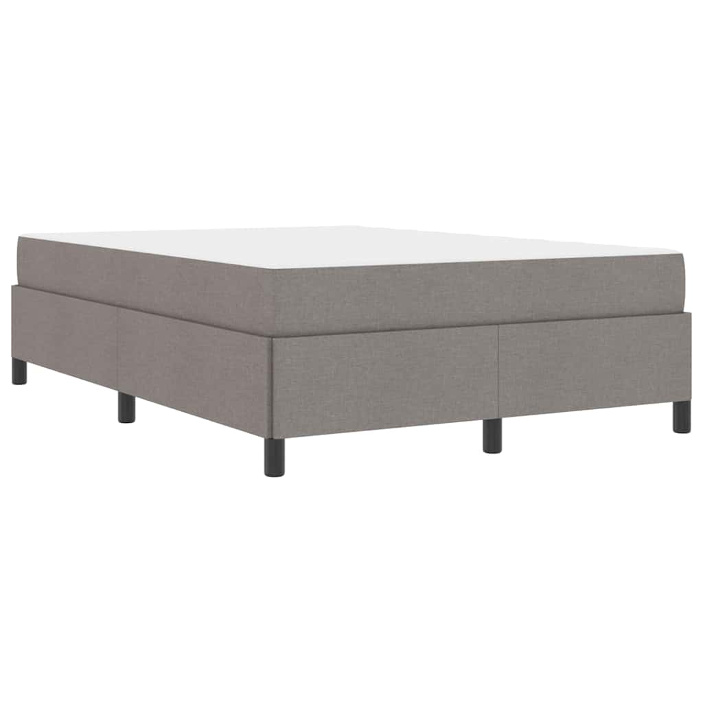 Box spring seng Gråbrun og Sort 140 x 200 cm